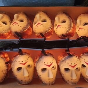 Jason Voorhees Friday‎ The 13th Porch Party String Lights Halloween Crystal Lake